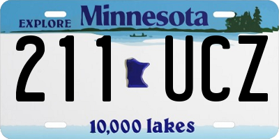 MN license plate 211UCZ