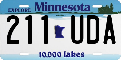 MN license plate 211UDA