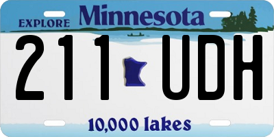 MN license plate 211UDH