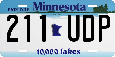 MN license plate 211UDP