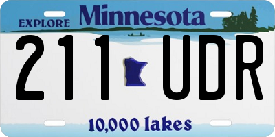 MN license plate 211UDR