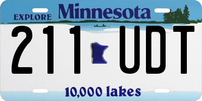 MN license plate 211UDT