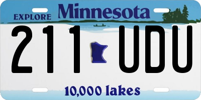 MN license plate 211UDU