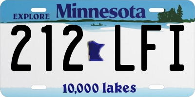MN license plate 212LFI