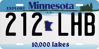 MN license plate 212LHB