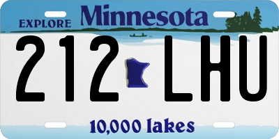 MN license plate 212LHU