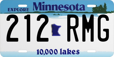 MN license plate 212RMG