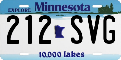 MN license plate 212SVG