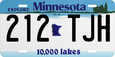 MN license plate 212TJH