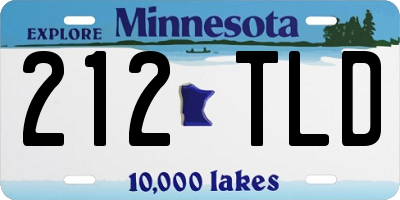 MN license plate 212TLD