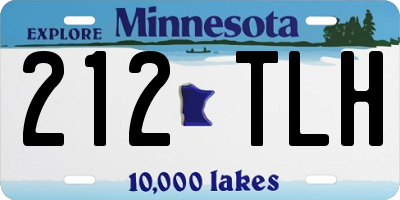 MN license plate 212TLH