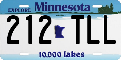 MN license plate 212TLL