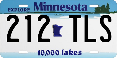 MN license plate 212TLS
