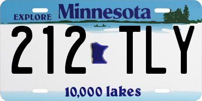 MN license plate 212TLY