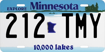 MN license plate 212TMY