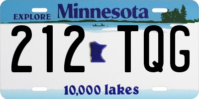 MN license plate 212TQG