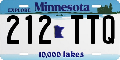 MN license plate 212TTQ