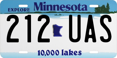 MN license plate 212UAS