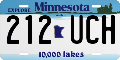 MN license plate 212UCH