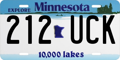MN license plate 212UCK