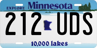 MN license plate 212UDS