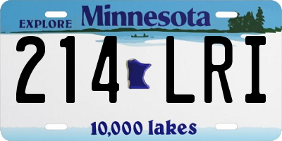 MN license plate 214LRI