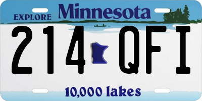 MN license plate 214QFI