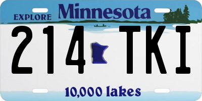MN license plate 214TKI