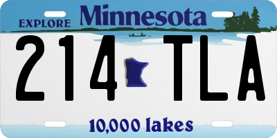 MN license plate 214TLA
