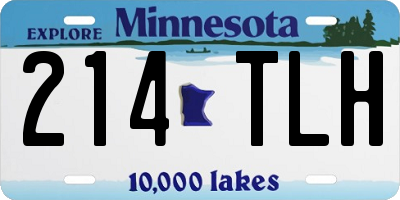 MN license plate 214TLH