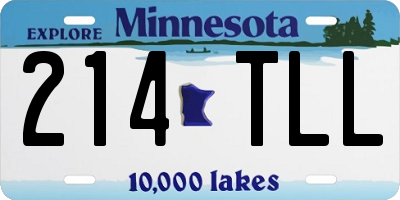 MN license plate 214TLL