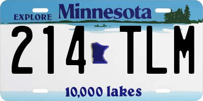 MN license plate 214TLM