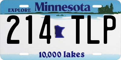MN license plate 214TLP
