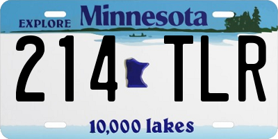 MN license plate 214TLR