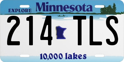 MN license plate 214TLS