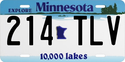 MN license plate 214TLV