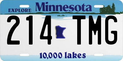 MN license plate 214TMG