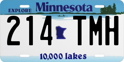 MN license plate 214TMH