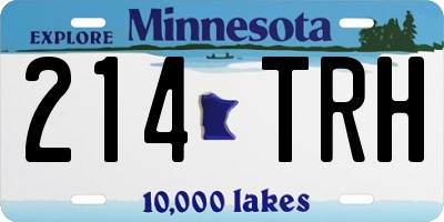 MN license plate 214TRH