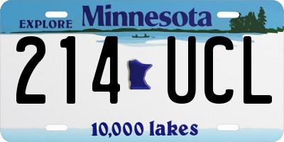MN license plate 214UCL