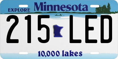 MN license plate 215LED