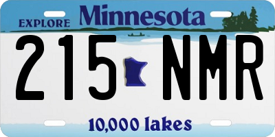 MN license plate 215NMR