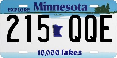 MN license plate 215QQE