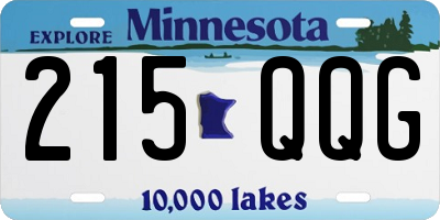 MN license plate 215QQG