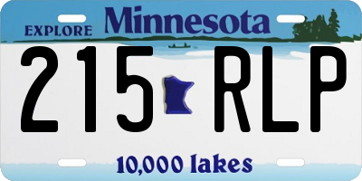 MN license plate 215RLP