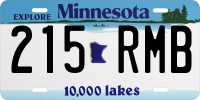 MN license plate 215RMB