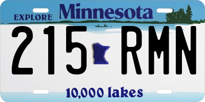 MN license plate 215RMN