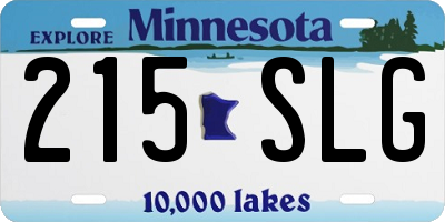 MN license plate 215SLG