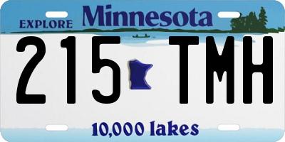 MN license plate 215TMH