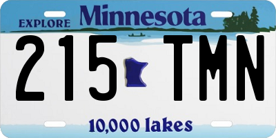 MN license plate 215TMN